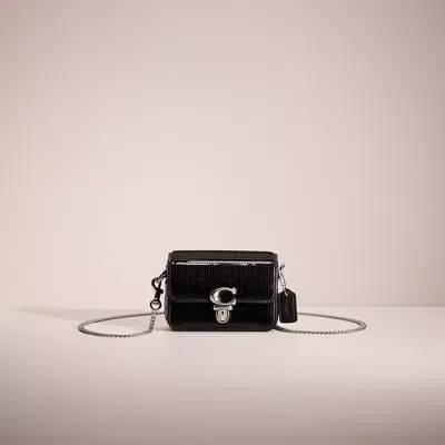 Coach Restored Studio 12 With Sequins In Silver/black