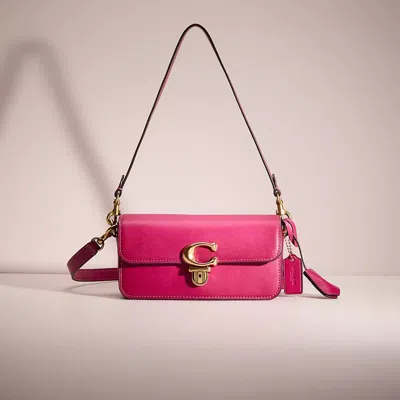 Coach Restored Studio Baguette Bag In Brass/hyacinth