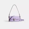 Coach Restored Studio Baguette Bag In Silver/light Violet