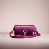 Coach Restored Studio Baguette Bag With Sequins In Silver/dark Magenta