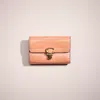 Coach Restored Studio Medium Wallet In Brass/light Coral