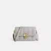 Coach Restored Studio Shoulder Bag With Quilting In Brass/dove Grey