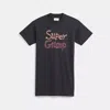 Coach Restored Super Grump T Shirt Dress In Black