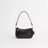 Coach Swinger 20 Crocodile-effect Leather Shoulder Bag In Silver/black