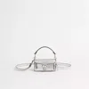 Coach Restored Tabby Bag 12 In Metallic In Silver/silver