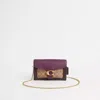 Coach Restored Tabby Chain Clutch In Colorblock Signature Canvas In Brass/tan Deep Berry Multi