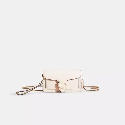 Coach Restored Tabby Crossbody Wristlet In Brass/chalk