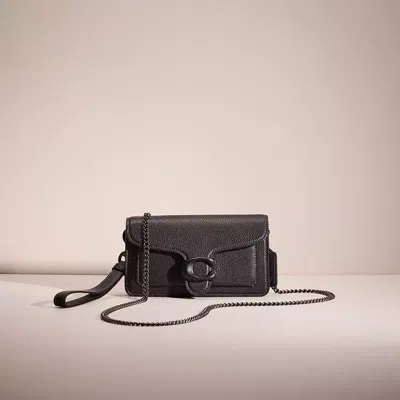 Coach Restored Tabby Crossbody Wristlet In Pewter/black