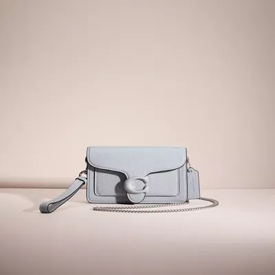 Coach Restored Tabby Crossbody Wristlet In Silver/grey Blue