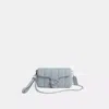 Coach Restored Tabby Crossbody Wristlet With Pillow Quilting In Silver/grey Blue