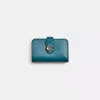 Coach Restored Tabby Medium Wallet In Brass/blue