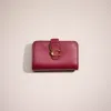 Coach Restored Tabby Medium Wallet In Brass/cherry