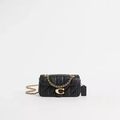 Coach Restored Tabby Shoulder Bag 20 With Pillow Quilting In Brass/black