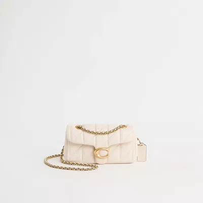 Coach Restored Tabby Shoulder Bag 20 With Pillow Quilting In Brass/chalk