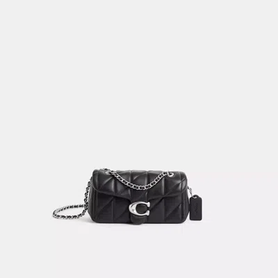 Coach Restored Tabby Shoulder Bag 20 With Pillow Quilting In Silver/black