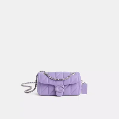 Coach Restored Tabby Shoulder Bag 20 With Quilting In Silver/vivid Purple