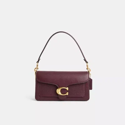 Coach Restored Tabby Shoulder Bag 26 In Brass/merlot