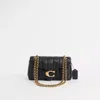 Coach Restored Tabby Shoulder Bag 26 With Pillow Quilting In Brass/black