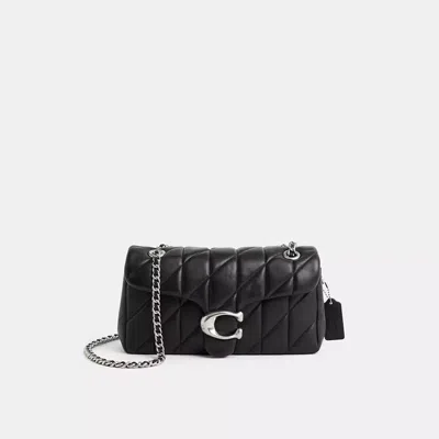 Coach Restored Tabby Shoulder Bag 26 With Pillow Quilting In Silver/black