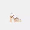 Coach Restored Talina Sandal In Champagne