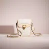 Coach Restored Tall Studio Crossbody In Signature Jacquard In Brass/chalk Ivory