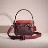 Coach Restored Tate 18 Crossbody In Colorblock In Oxblood Multi/pewter