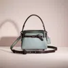 Coach Restored Tate 18 Crossbody With Snakeskin Detail In Pewter/sage