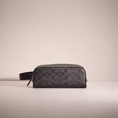Coach Restored Travel Kit In Signature Canvas In Black