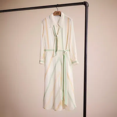 Coach Restored Twenties Shirt Dress In White