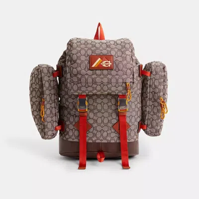 Coach Restored Utility Backpack In Signature Jacquard