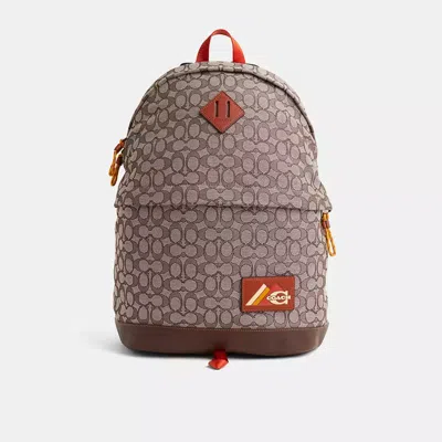 Coach Restored Utility Dome Backpack In Signature Jacquard