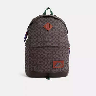 Coach Restored Utility Dome Backpack In Signature Jacquard