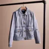 Coach Restored Washed Denim Jacket In Vintage Stone Wash