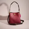 Coach Restored Willow Bucket Bag In Colorblock In Brass/cherry