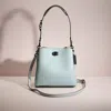 Coach Restored Willow Bucket Bag In Colorblock In Pewter/aqua Multi