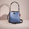 Coach Restored Willow Bucket Bag In Colorblock In Pewter/washed Chambray Multi