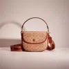 Coach Restored Willow Saddle Bag In Signature Canvas In Brass/tan/rust