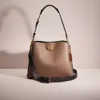 Coach Restored Willow Shoulder Bag In Colorblock In Brass/dark Stone