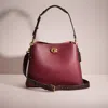 Coach Restored Willow Shoulder Bag In Colorblock In Brass/wine