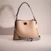 Coach Restored Willow Shoulder Bag In Colorblock In Pewter/taupe Multi