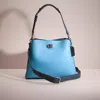 Coach Restored Willow Shoulder Bag In Colorblock In Silver/pool Multi