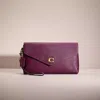 Coach Restored Wyn Clutch In Brass/deep Berry