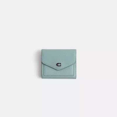Coach Restored Wyn Small Wallet In Blue