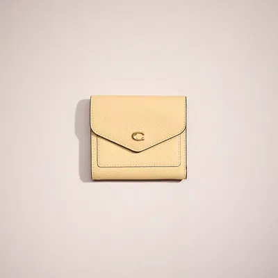 Coach Restored Wyn Small Wallet In Brass/vanilla