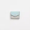 Coach Restored Wyn Small Wallet In Colorblock In Brass/dove Grey Multi