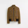 Coach Restored Zip Barracuda Mac Coat In Military