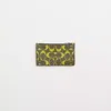 Coach Restored Zip Card Case In Signature Leather In Army Green/key Lime