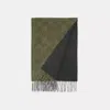 Coach Reversible Signature Cashmere Muffler In Green