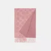 Coach Reversible Signature Cashmere Muffler In True Pink