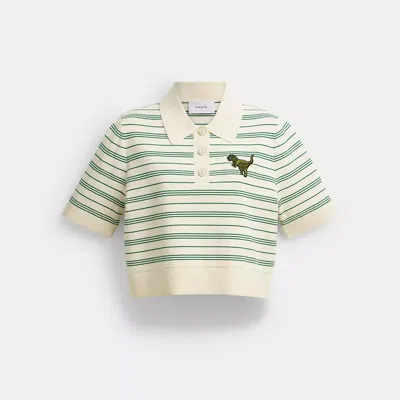 Coach Rexy 10th Birthday Polo In Neutral